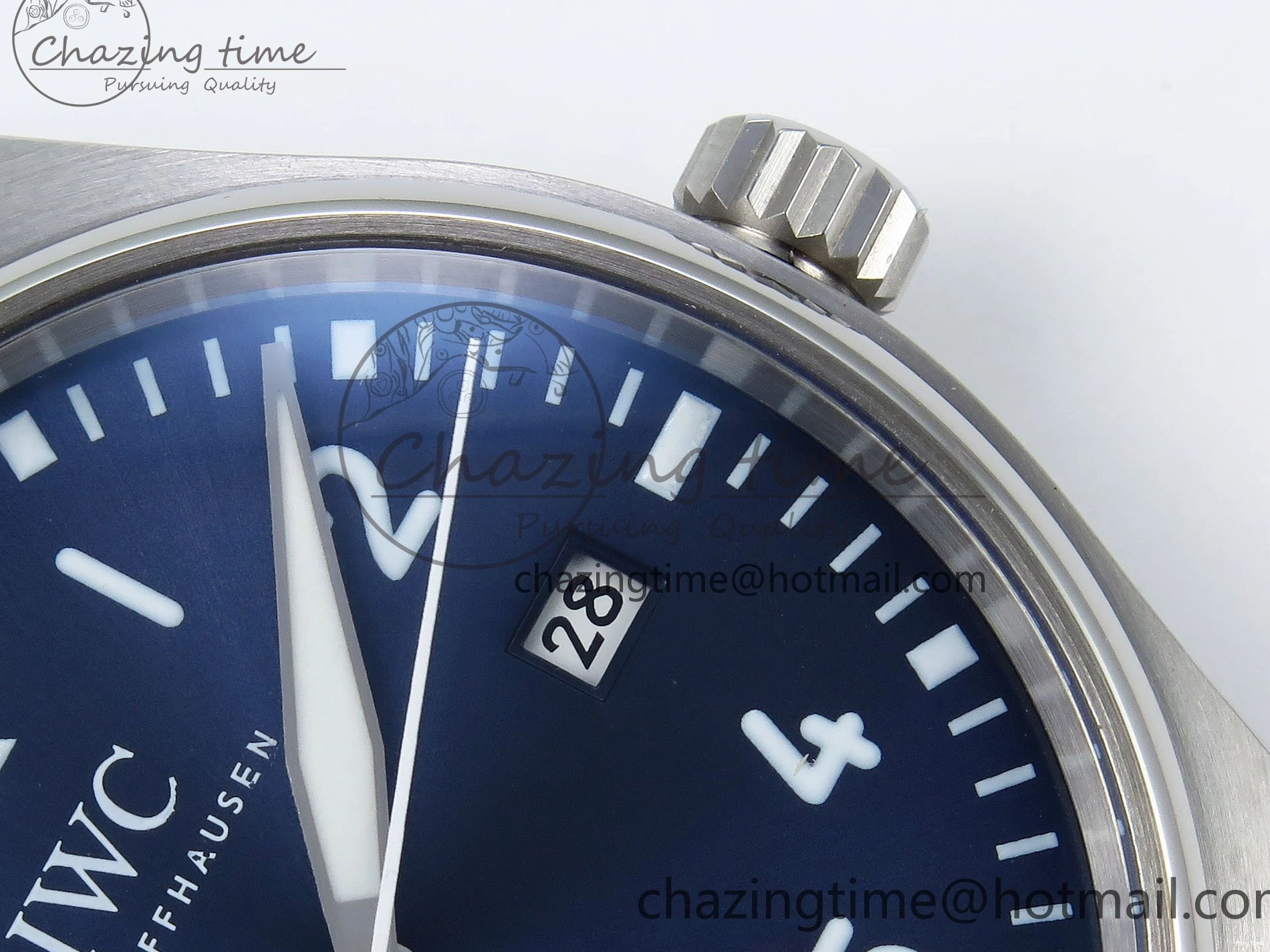 MIROTIME 0401 DailyWear Pilot Mark XX BLSF 1:1 Best Edition Blue Dial on Blue Leather Strap MIYOTA 7022